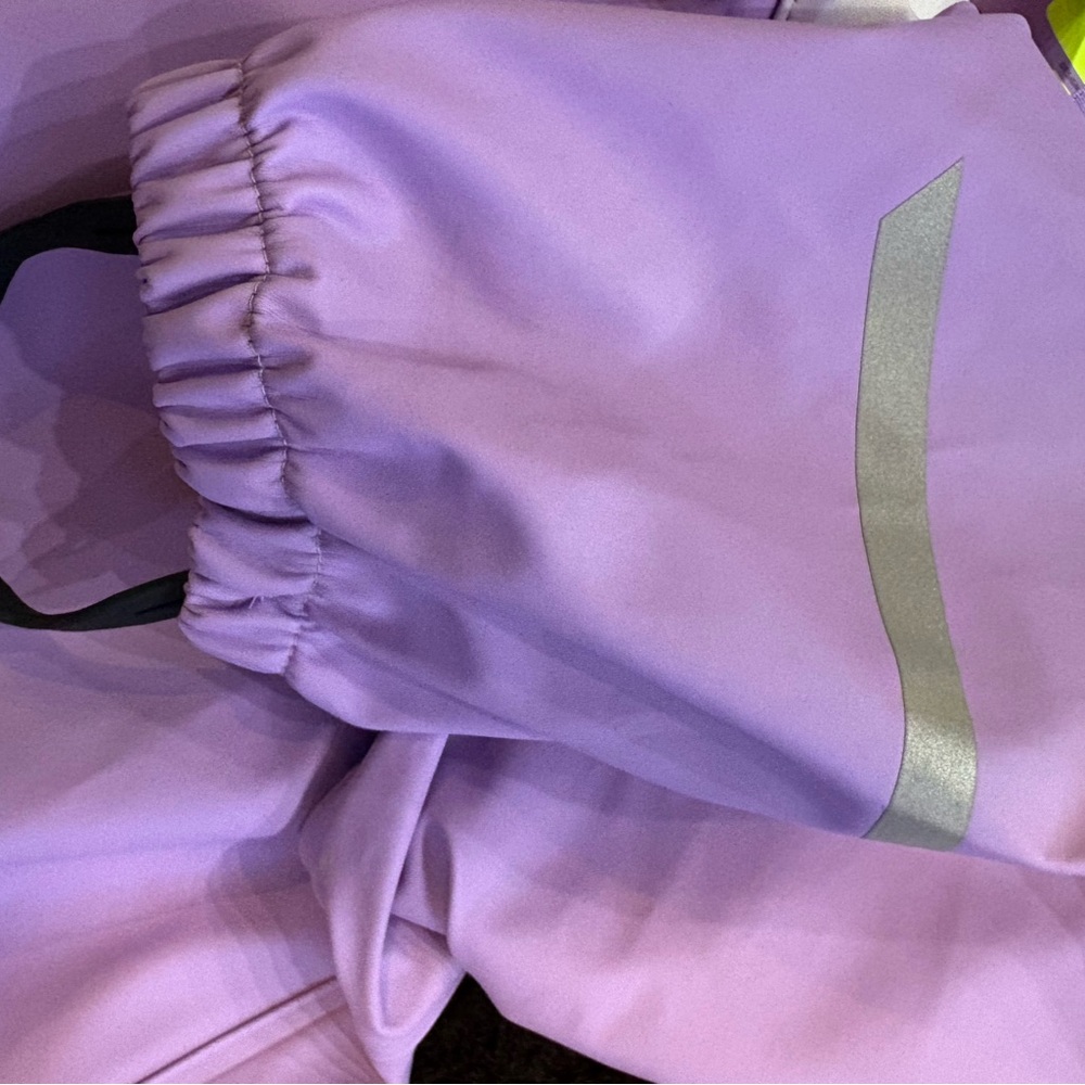 Helly Hansen Light Purple Girls 3T Rainsuit - Picture 3 of 11